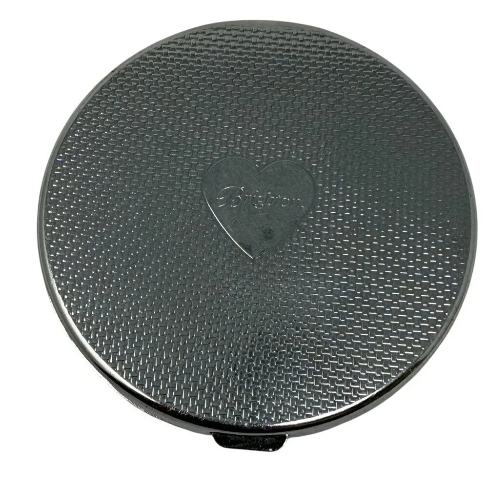 Brighton Colorful Floral Compact Mirror Dual-Sided Metal Case Design